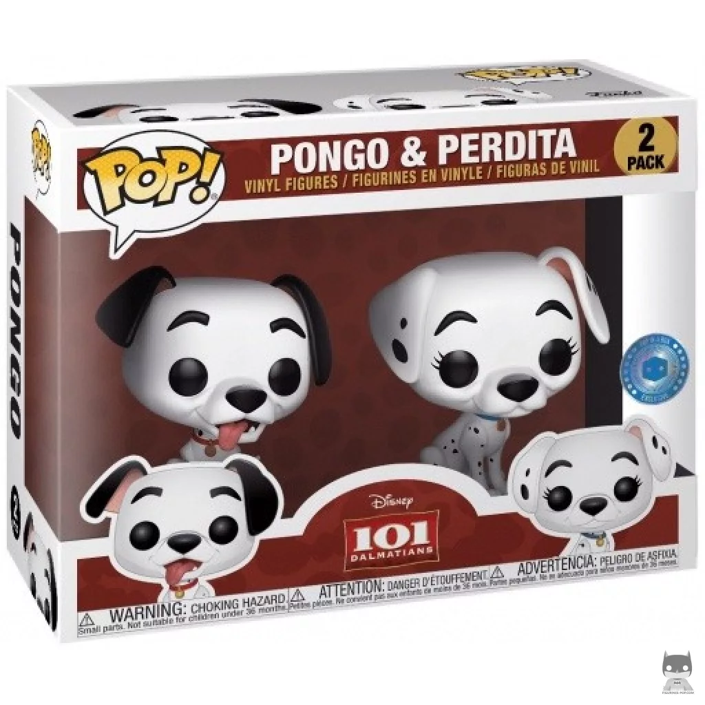 Figura Funko Pop! Pongo & Perdita en su caja