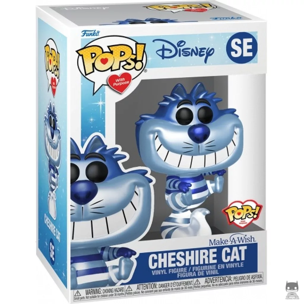 Figura Funko Pop! Gato de Cheshire (Metalizado) en su caja