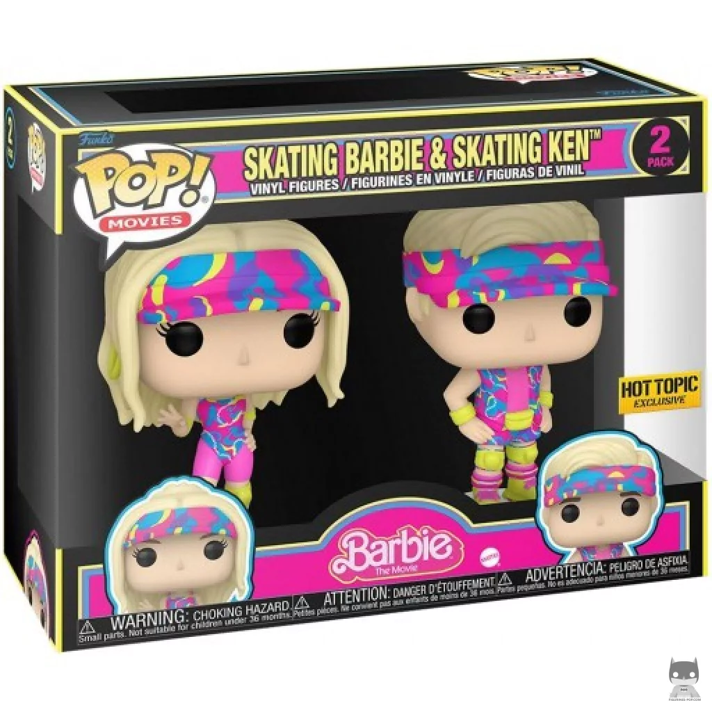 Figura Funko Pop! Barbie patinadora & Ken patinador en su caja