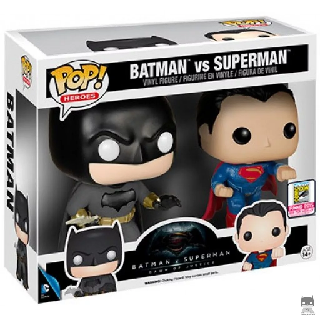 Figura Funko Pop! Batman v Superman en su caja