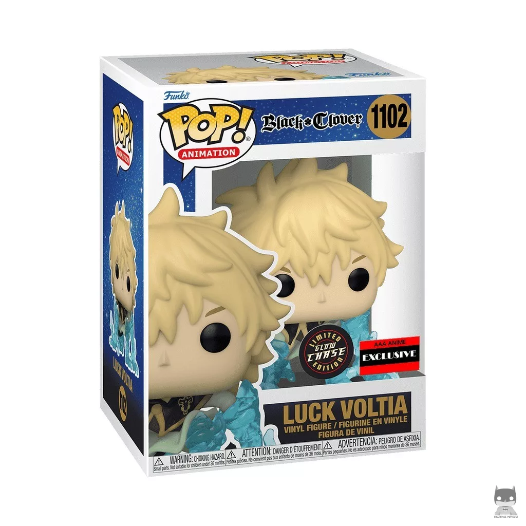 Figura Funko Pop! Luck Voltia (Chase & Brilla en la oscuridad) en su caja