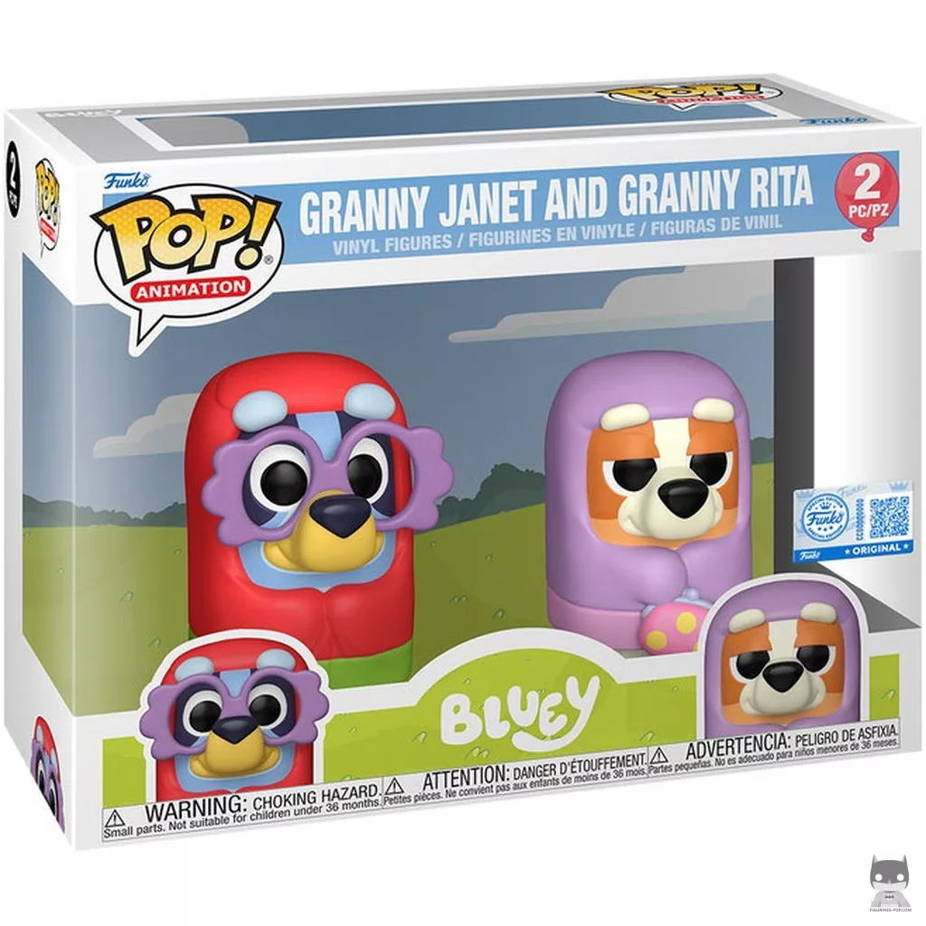 Figura Funko Pop! Abuela Janet & Abuela Rita en su caja