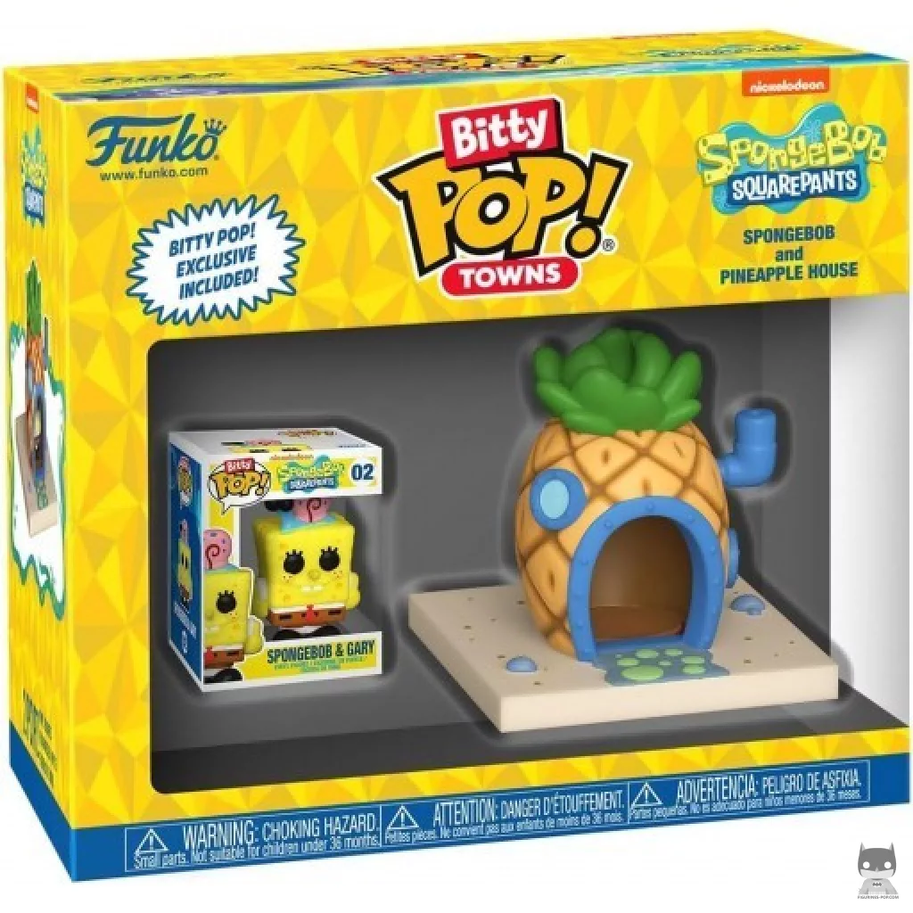 Figura Funko Pop! Bob Esponja y la casa piña en su caja