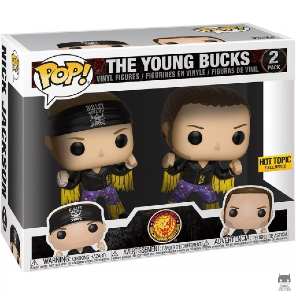 Figura Funko Pop! The Young Bucks en su caja