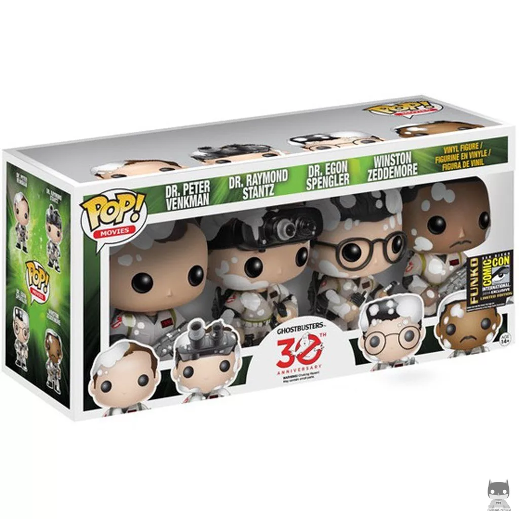 Figura Funko Pop! Venkman, Stantz, Spengler & Zeddemore en su caja