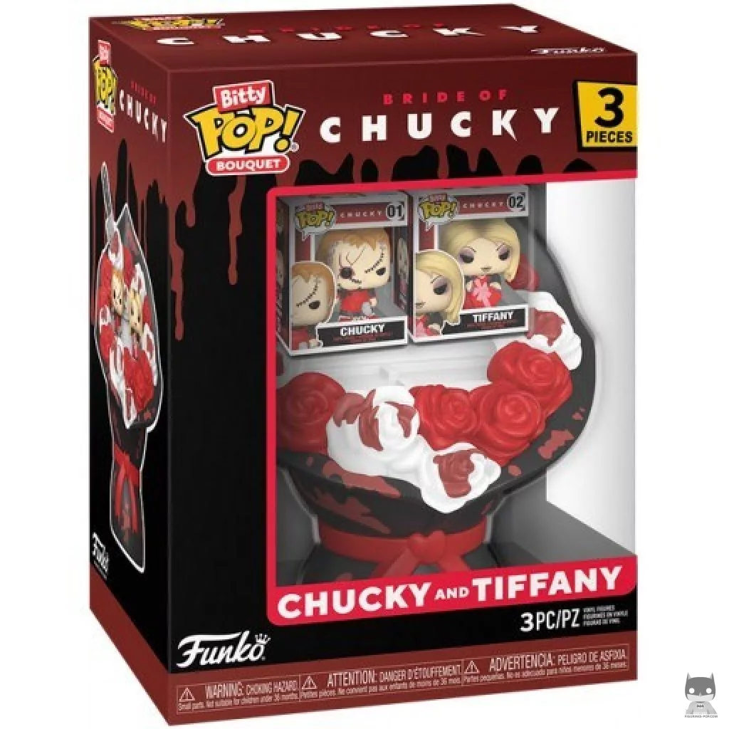 Figura Funko Pop! Ramo de Chucky & Tiffany (San Valentín) en su caja