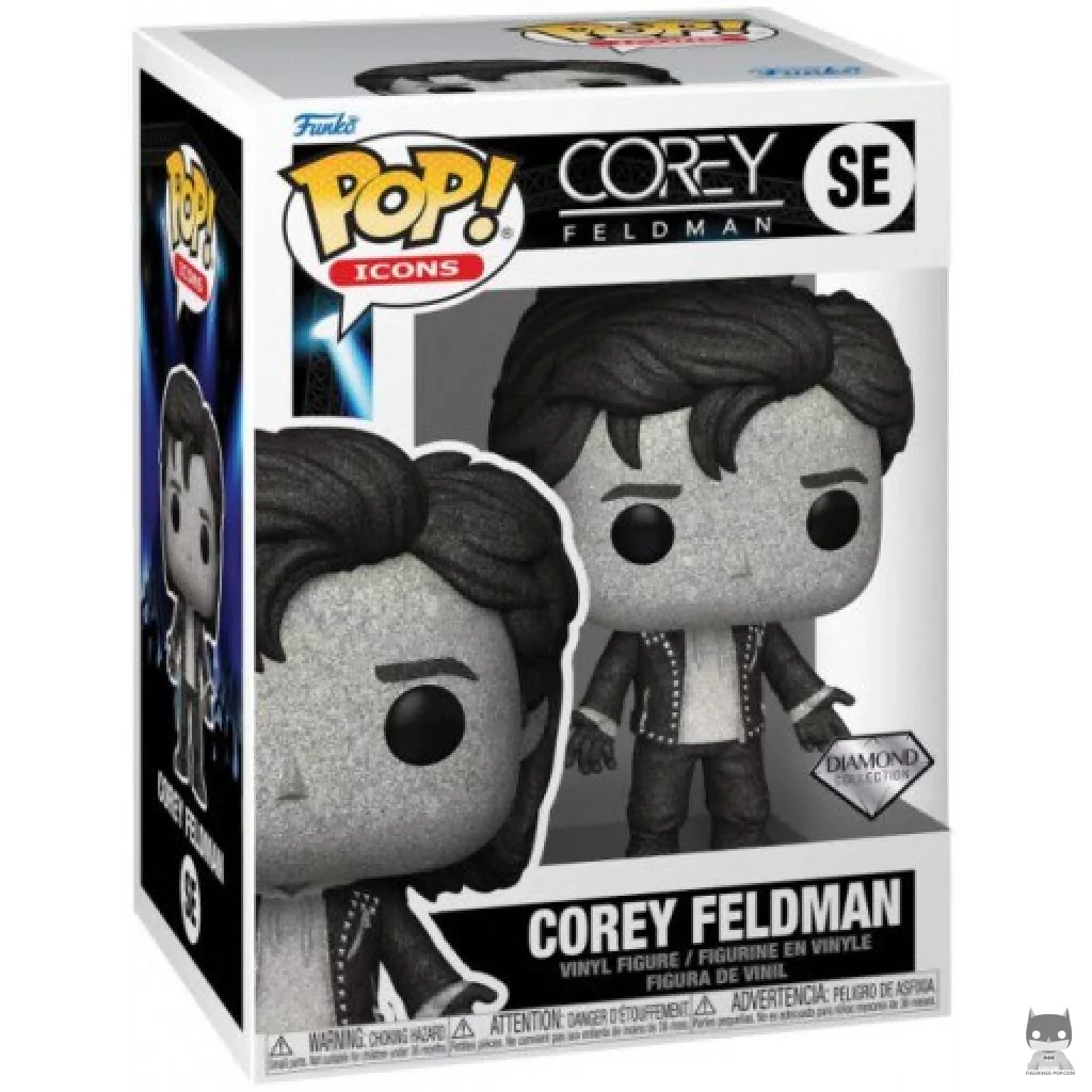 Figura Funko Pop! Corey Feldman (Purpurina de diamante) en su caja