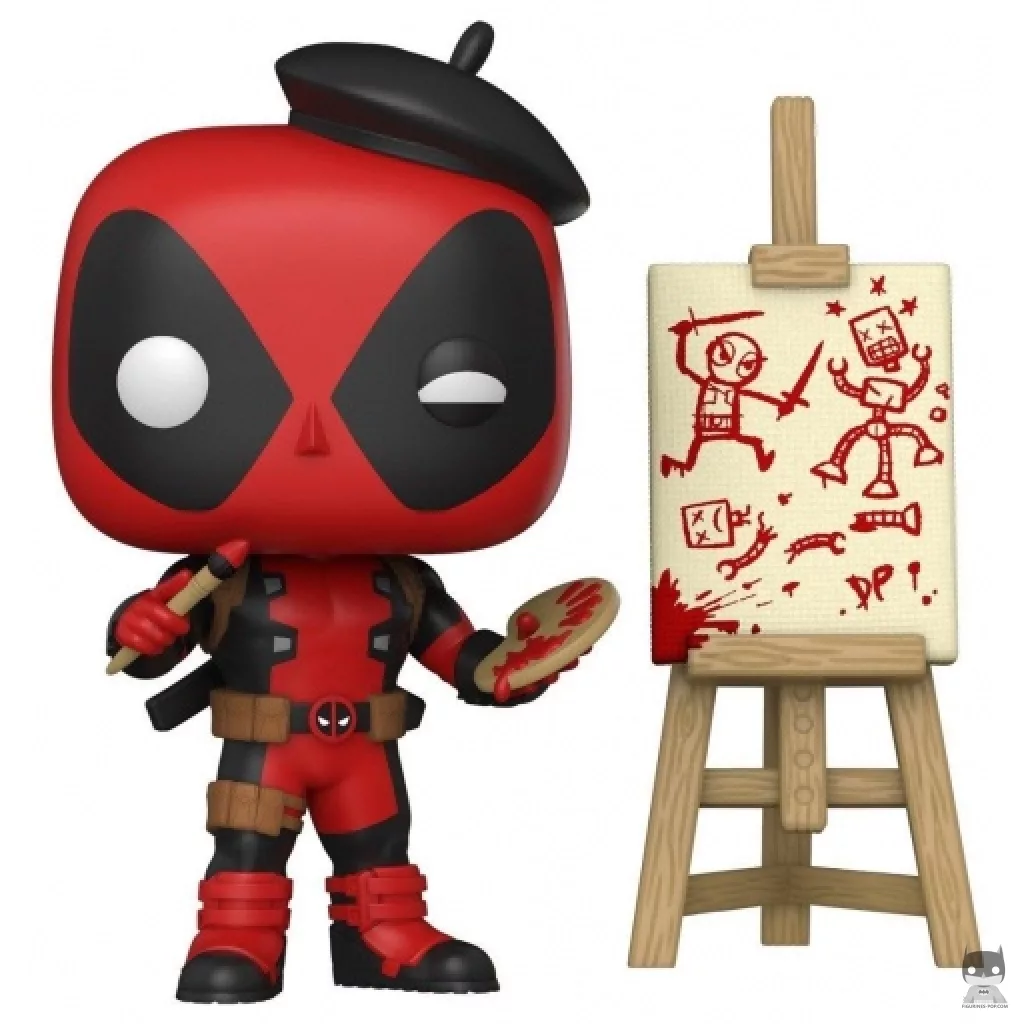 Figura Funko Pop! Deadpool artista en su caja