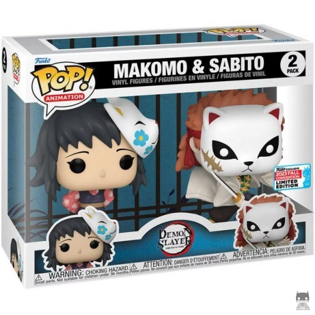 Figura Funko Pop! Makomo & Sabito en su caja