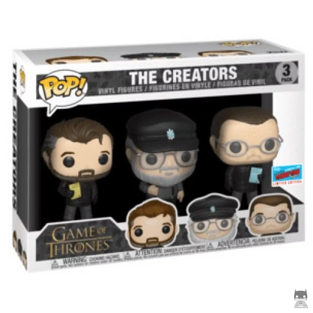Figura Funko Pop! Creadores de Juego de tronos en su caja