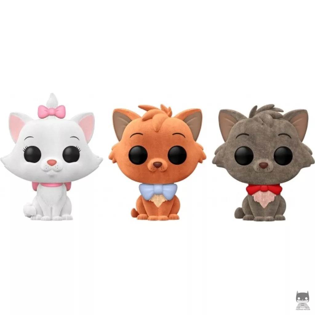 Figura Funko Pop! Marie, Toulouse & Berlioz (Flocado) (Disney 100)