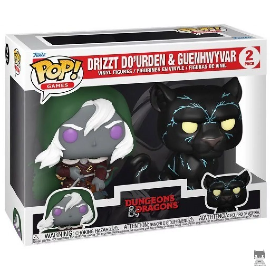 Figura Funko Pop! Drizzt Do'Urden & Guenhwyvar en su caja