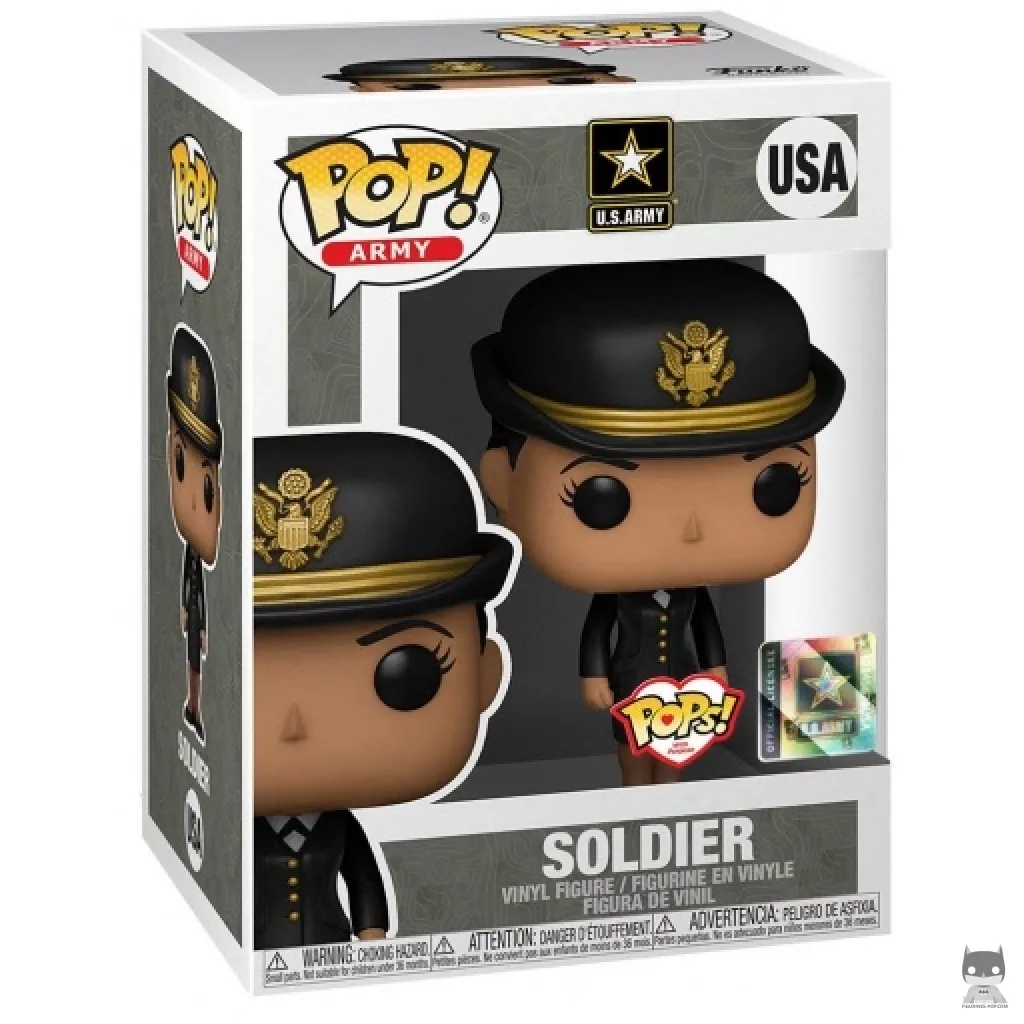 Figura Funko Pop! Soldado (Mujer) con uniforme de ceremonia en su caja