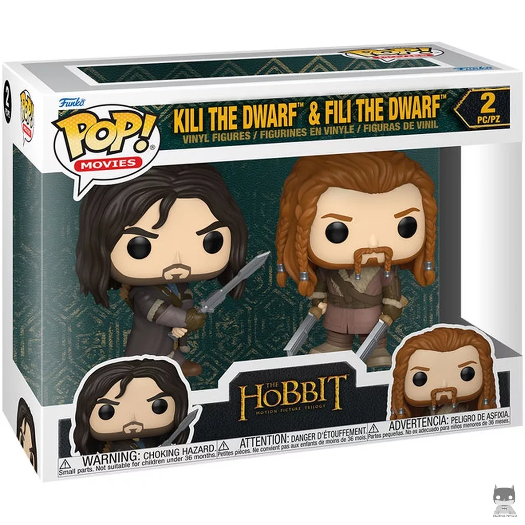 Figura Funko Pop! Kili el Enano & Fili el Enano en su caja