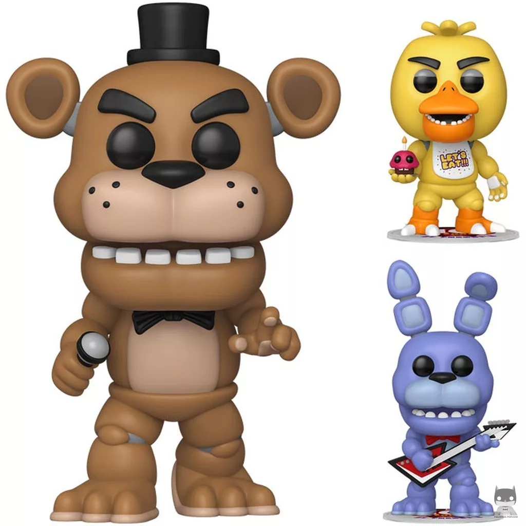 Figura Funko Pop! Freddy con Bonnie & Chica (Supersized) (Five Nights at Freddy's)
