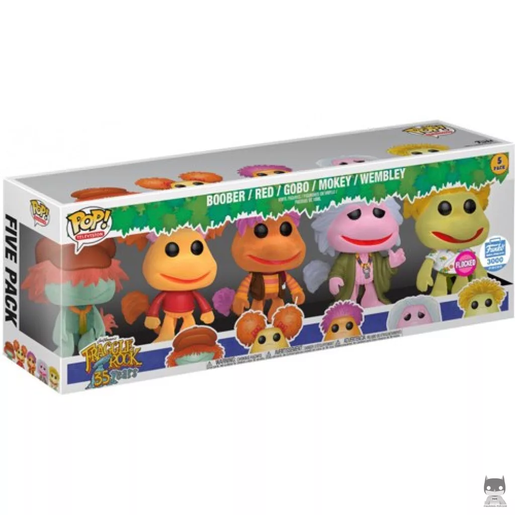 Figura Funko Pop! Pack Fraggle Rock (Flocado) en su caja