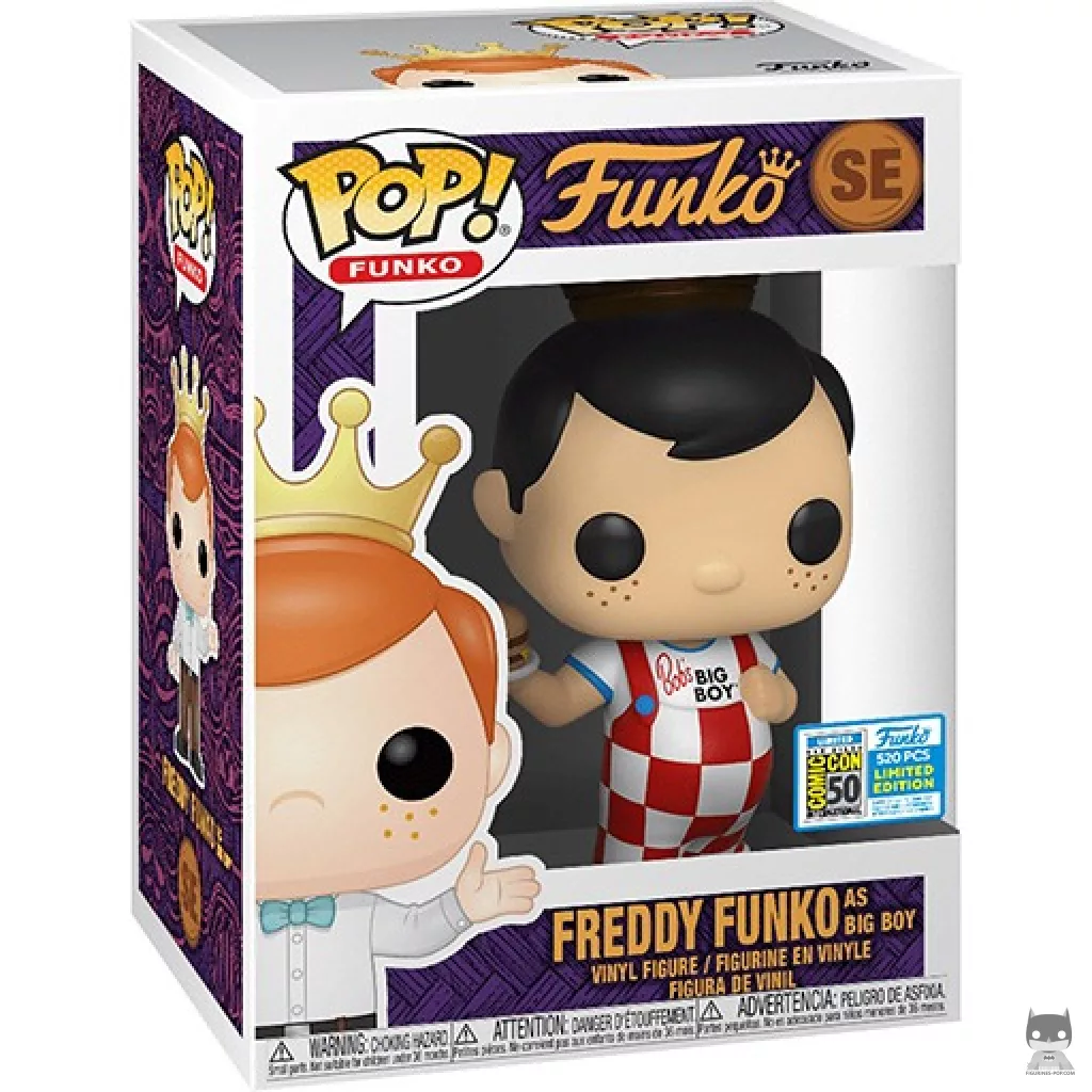 Figura Funko Pop! Freddy Funko como Big Boy en su caja
