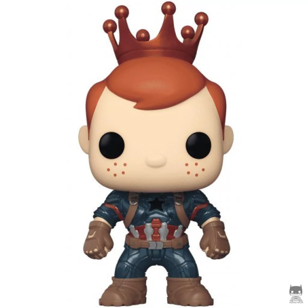 Figura Funko Pop! Freddy Funko como Capitán América - Metalizado (Freddy Funko)