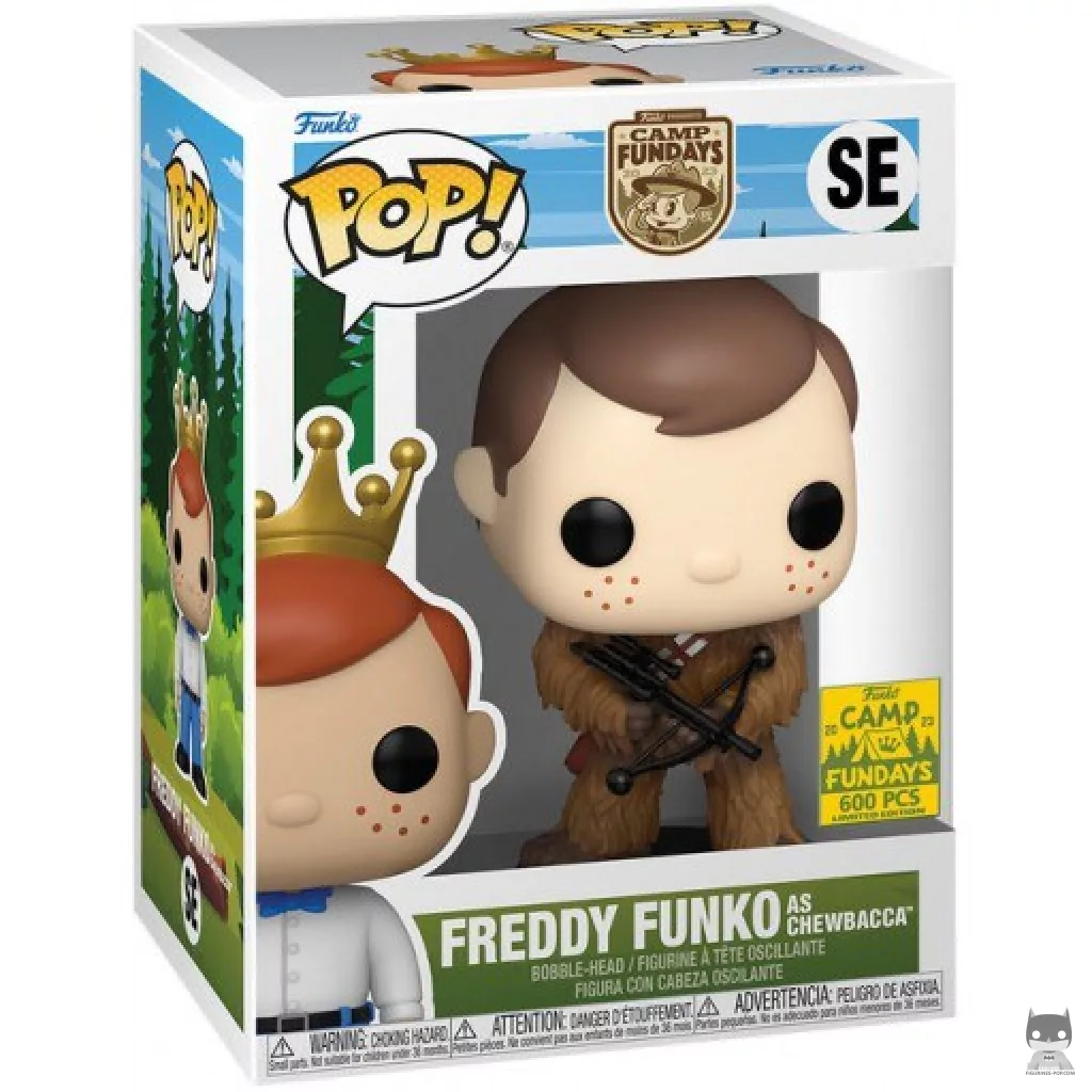 Figura Funko Pop! Freddy Funko como Chewbacca en su caja
