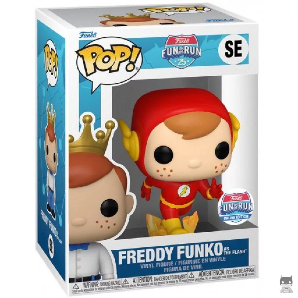 Figura Funko Pop! Freddy Funko como Flash en su caja