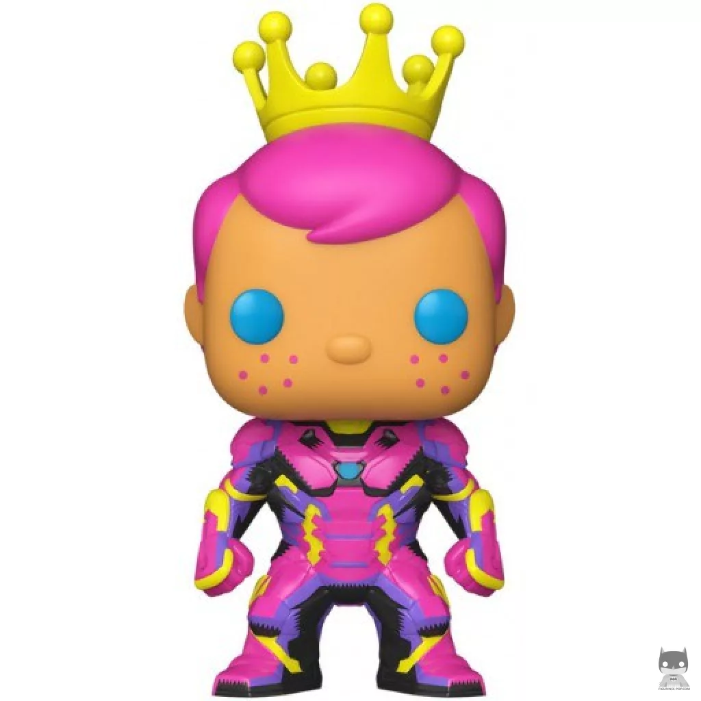 Figura Funko Pop! Freddy Funko como Iron Man (Luz negra) (Freddy Funko)