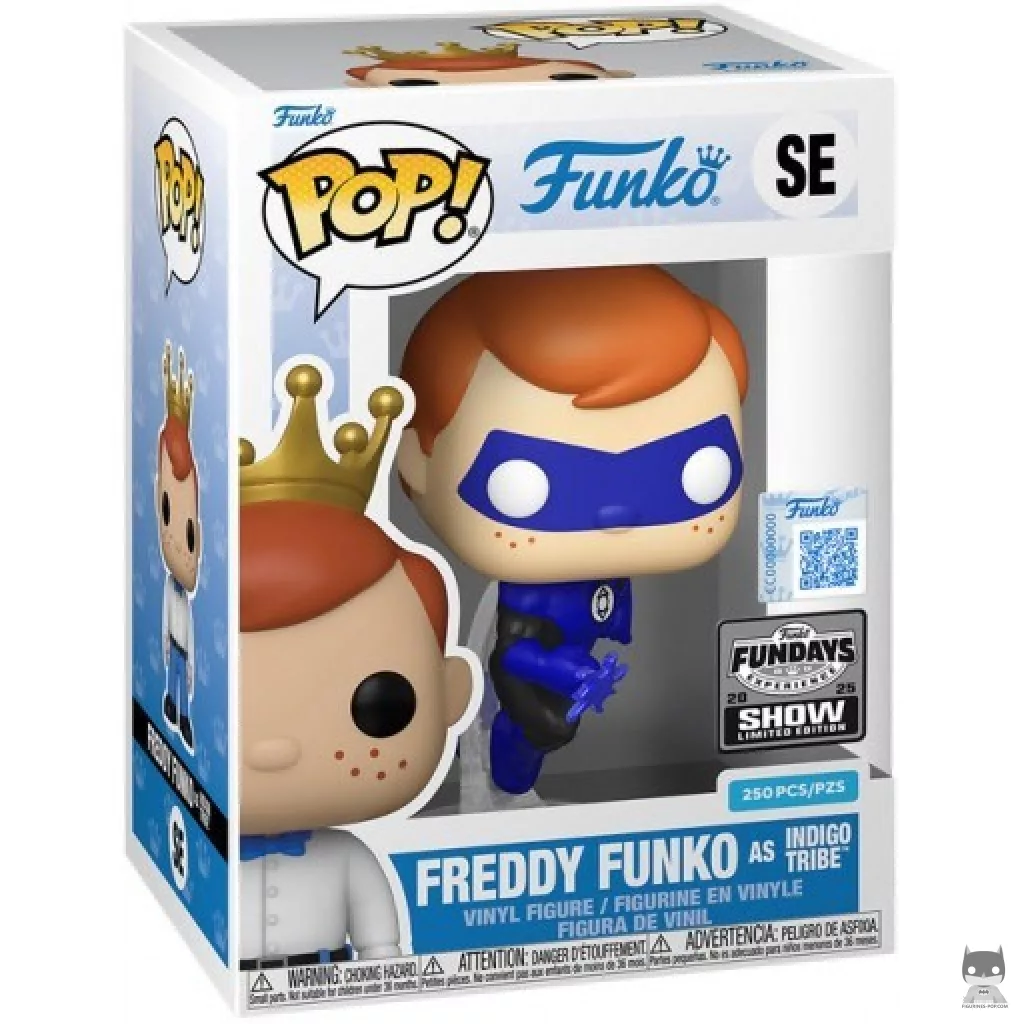 Figura Funko Pop! Freddy Funko como Tribu Índigo en su caja