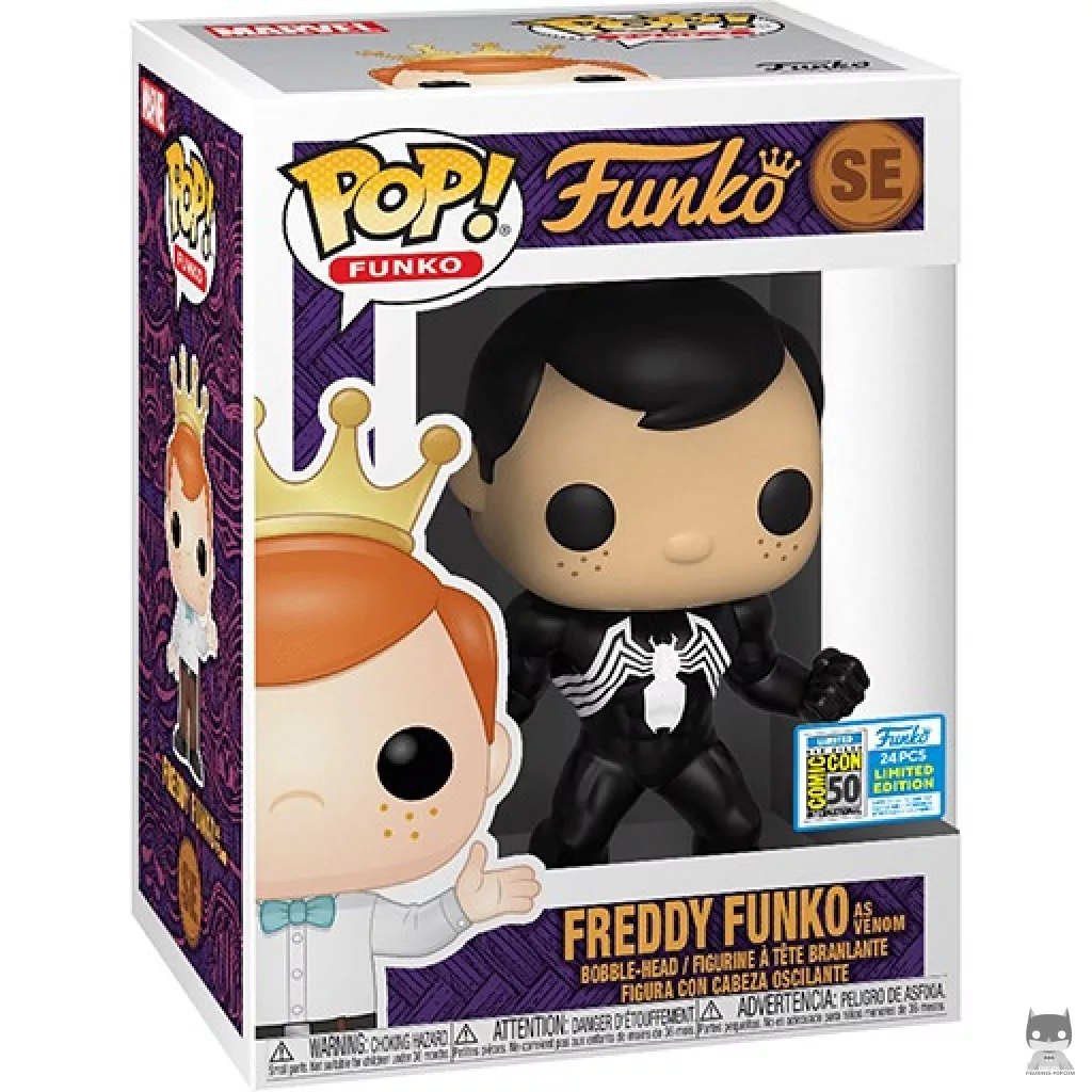 Figura Funko Pop! Freddy Funko como Venom en su caja