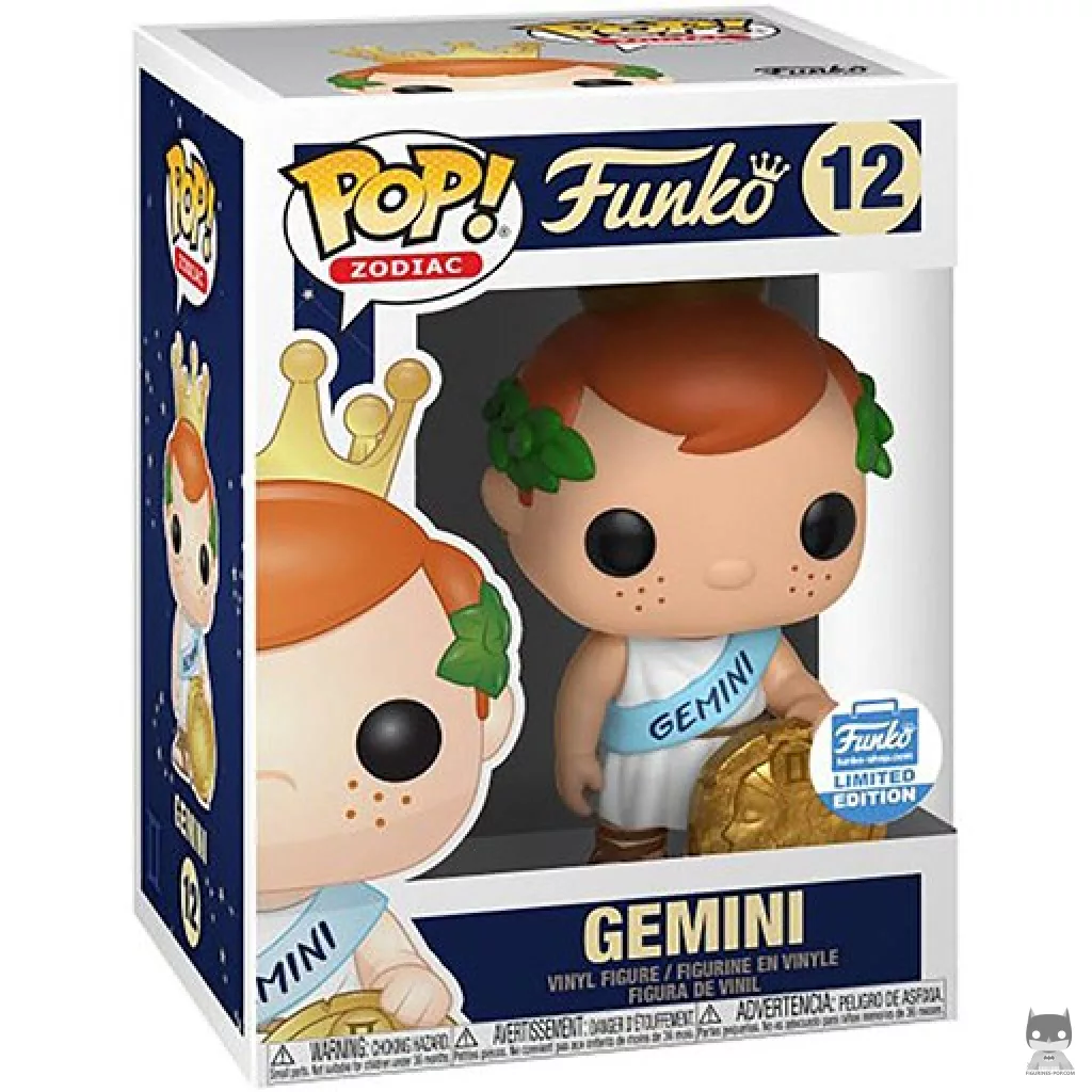 Figura Funko Pop! Freddy Funko (Géminis) en su caja