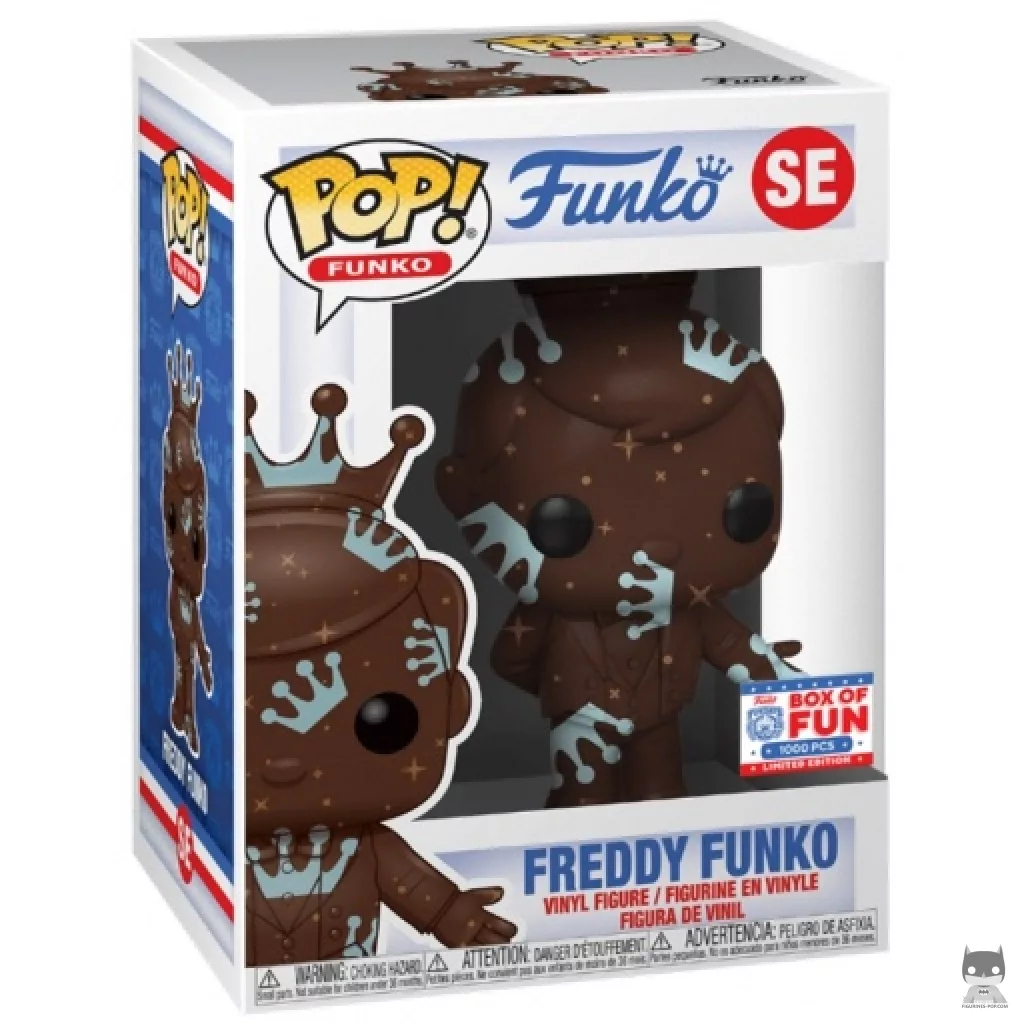 Figura Funko Pop! Freddy Funko (Marrón) en su caja