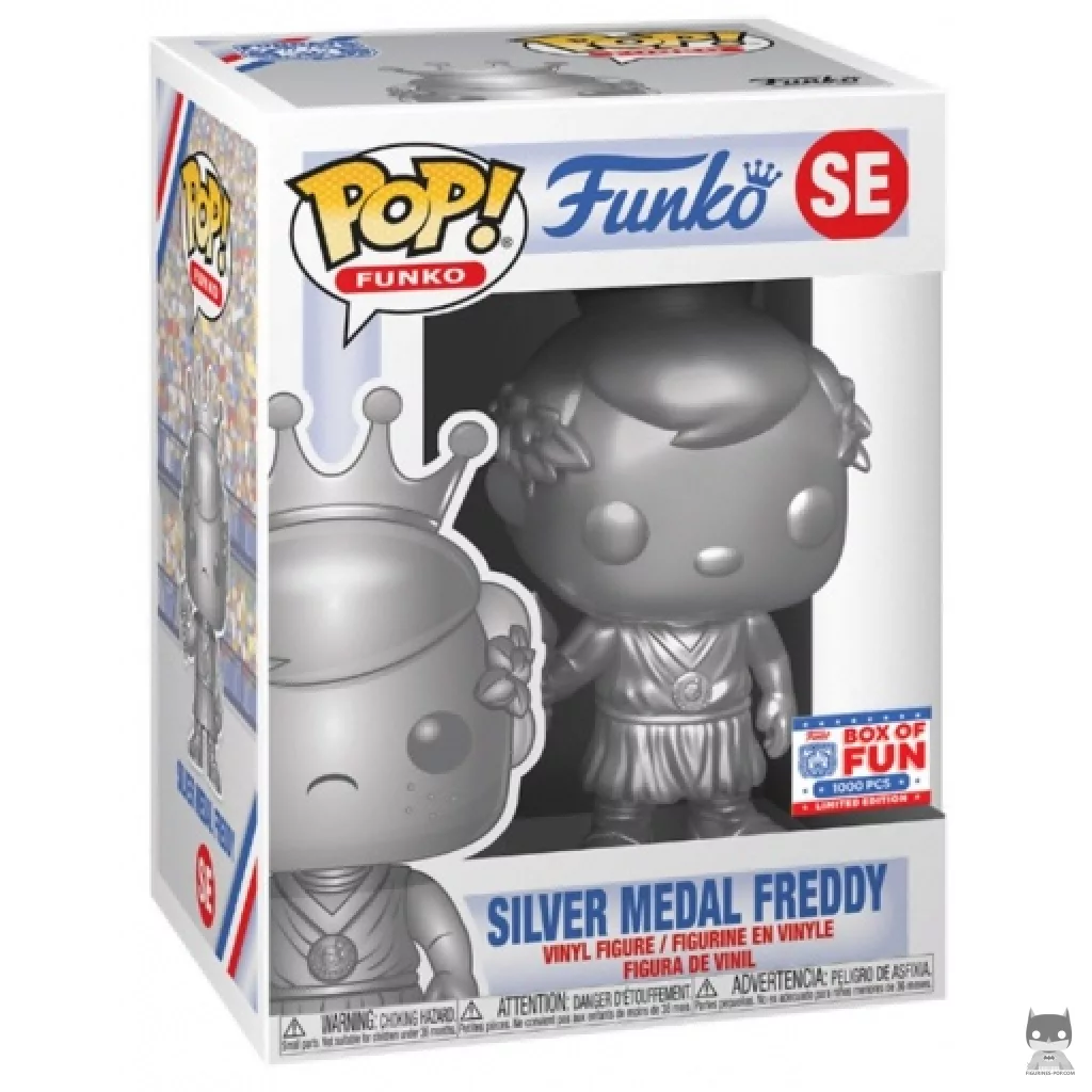 Figura Funko Pop! Freddy medalla de bronce (Metalizado) en su caja