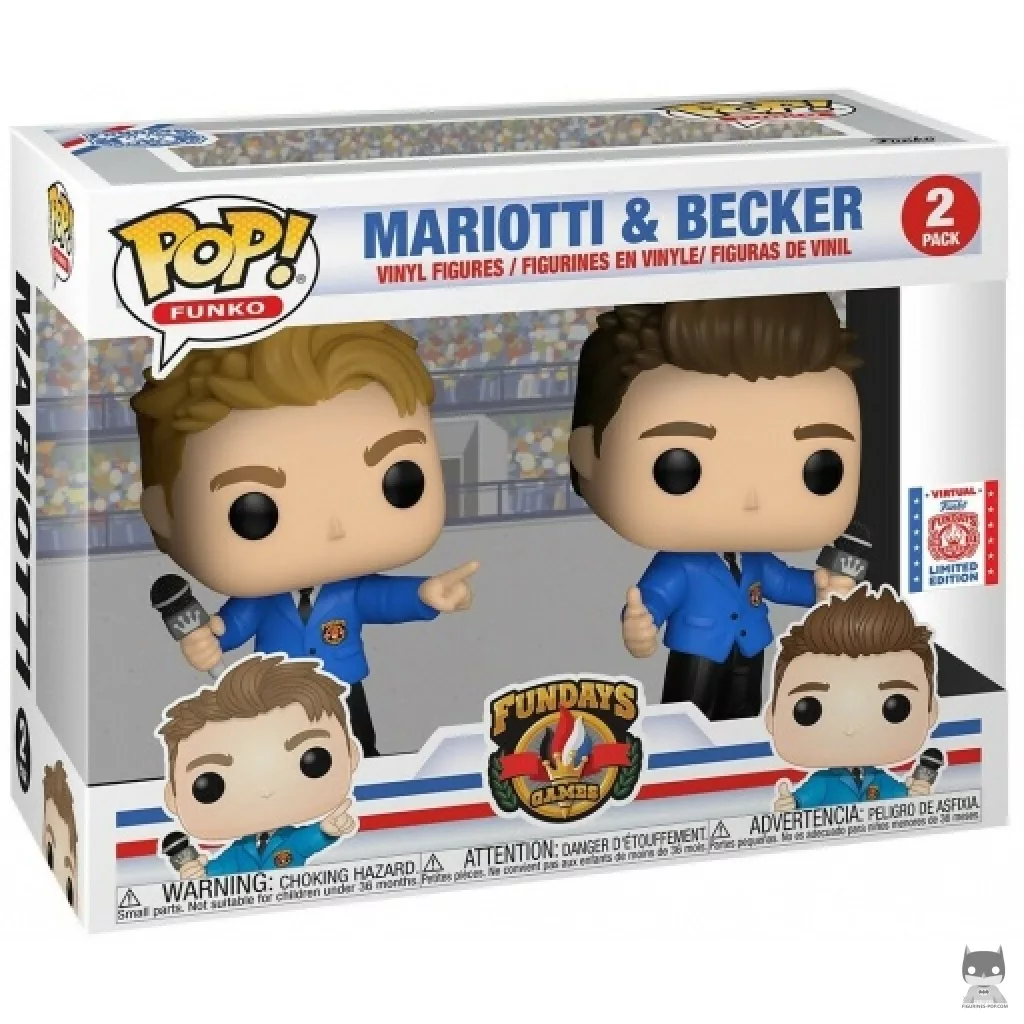 Figura Funko Pop! Mariotti & Becker en su caja