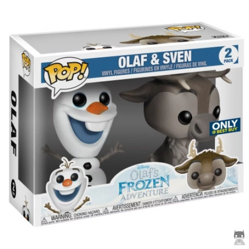 Figura Funko Pop! Olaf & Sven en su caja