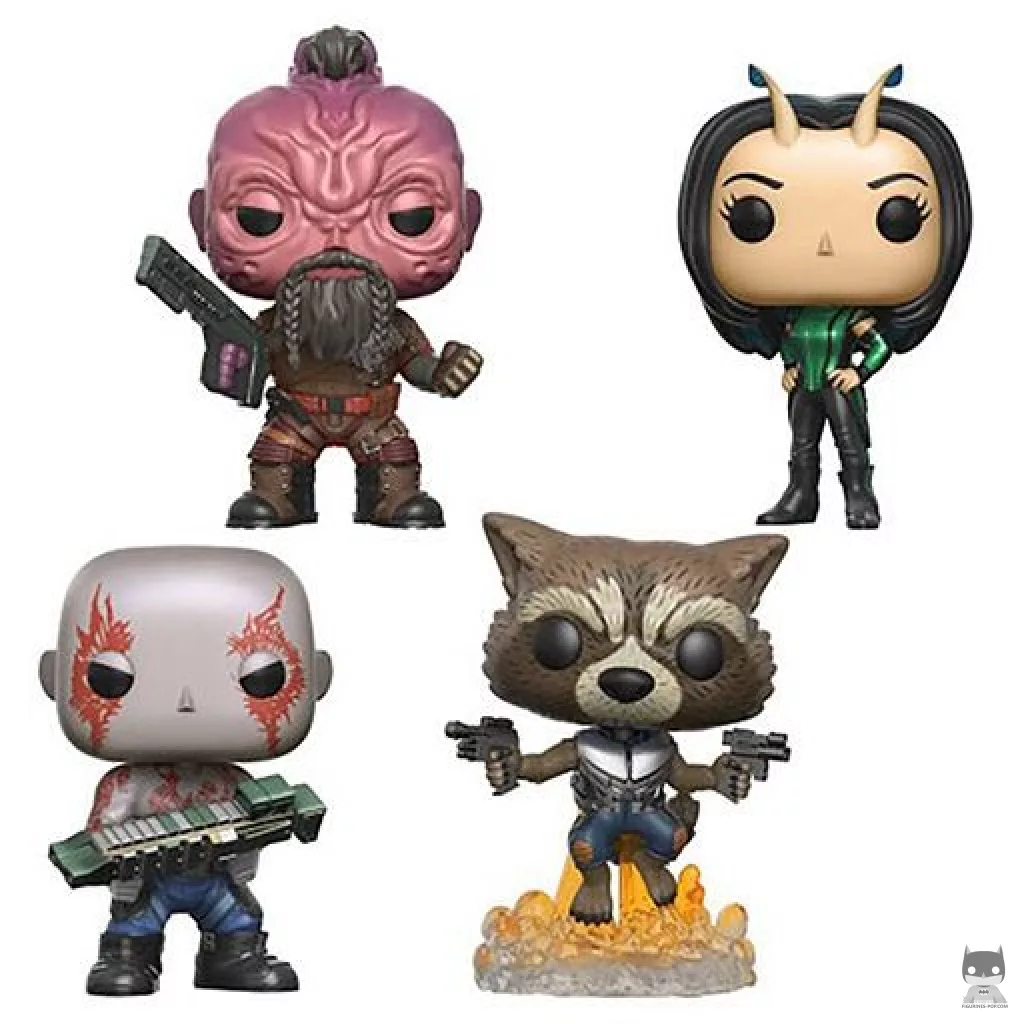 Figura Funko Pop! Drax, Rocket, Taserface & Mantis (Guardianes de la Galaxia Vol. 2)