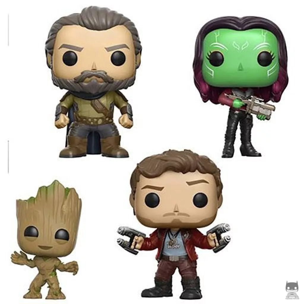 Figura Funko Pop! Groot, Star-Lord, Ego & Gamora (Guardianes de la Galaxia Vol. 2)
