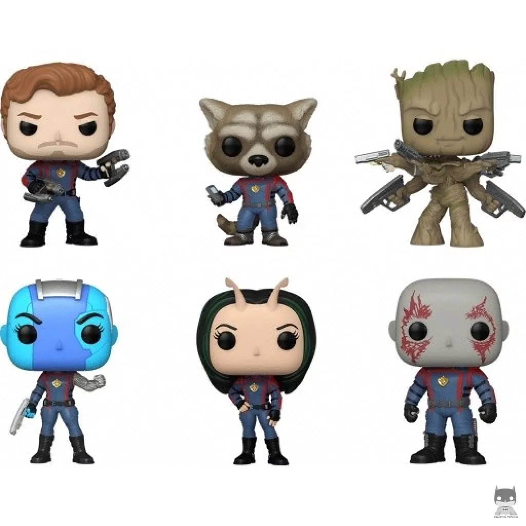 Figura Funko Pop! Star-Lord, Rocket, Groot, Nebula, Mantis & Drax (Guardianes de la Galaxia Vol. 3)