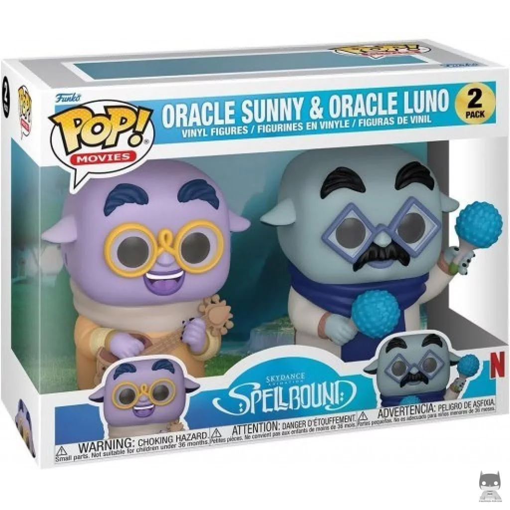 Figura Funko Pop! Oráculo Sunny & Oráculo Luno en su caja