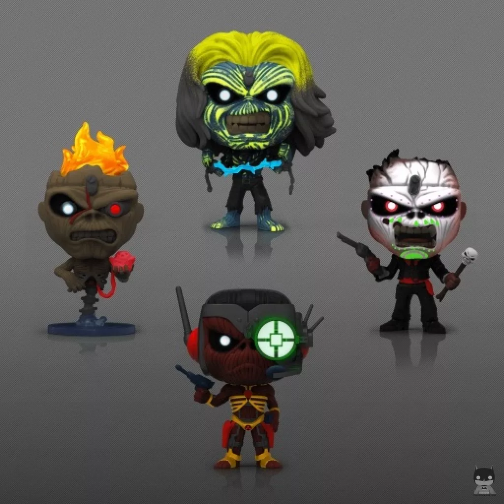 Figura Funko Pop! Live After Death, Seventh Son, Night Of The Dead & Somewhere In Time Eddie (Brilla en la oscuridad) (Iron Maiden)