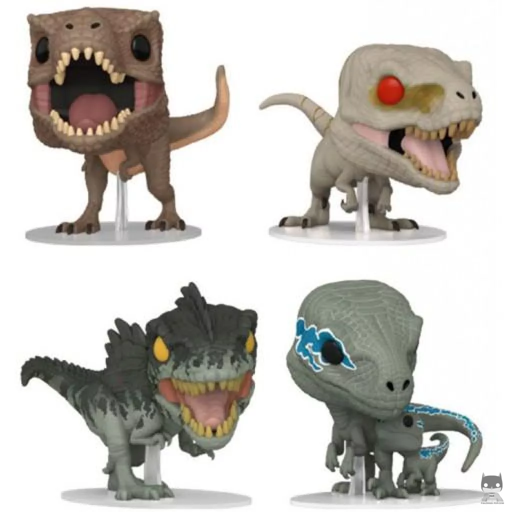 Figura Funko Pop! Tiranosaurio, atrociraptor, giganotosaurus & velociraptor (Jurassic World: Dominion)
