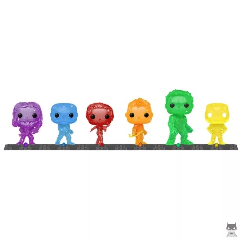 Figura Funko Pop! Thor, Capitán América, Viuda Negra, Ojo de Halcón, Hulk & Iron Man (La saga del Infinito)