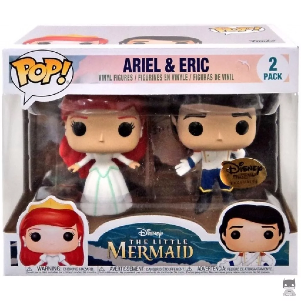 Figura Funko Pop! Ariel & Eric felices para siempre en el castillo en su caja