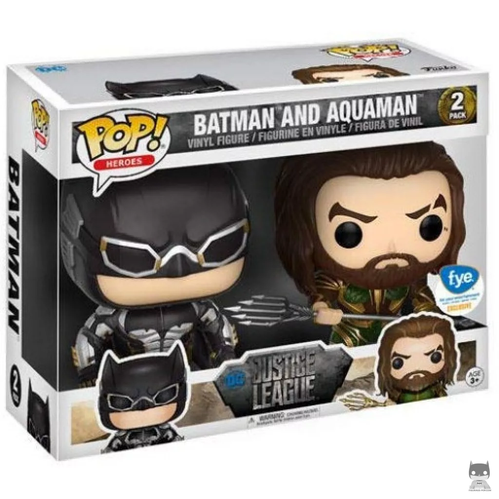 Figura Funko Pop! Batman & Aquaman en su caja
