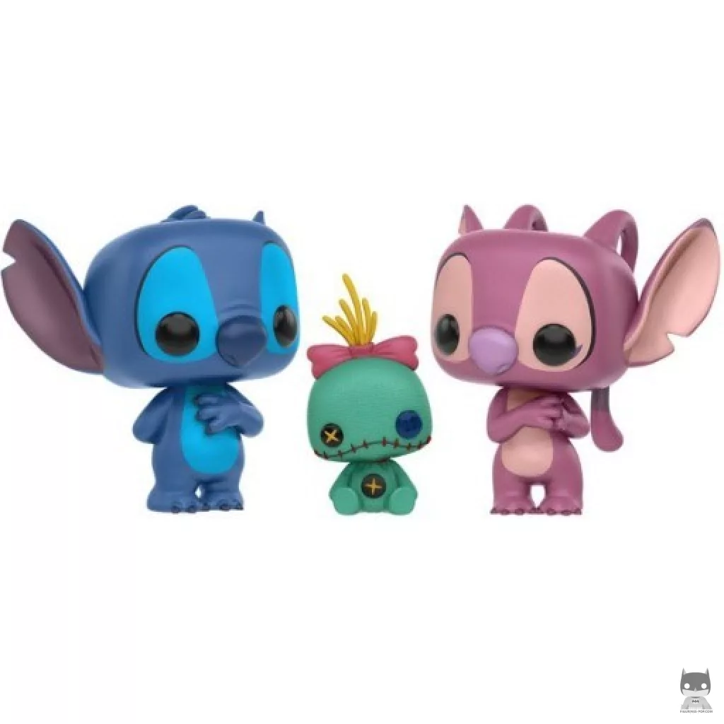 Figura Funko Pop! Stitch, Scrump & Angel (Lilo y Stitch)