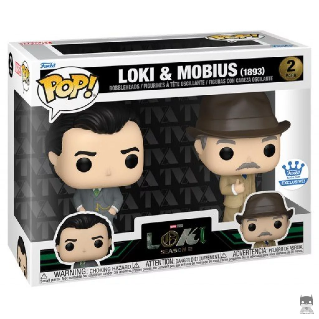 Figura Funko Pop! Loki & Mobius (1893) en su caja