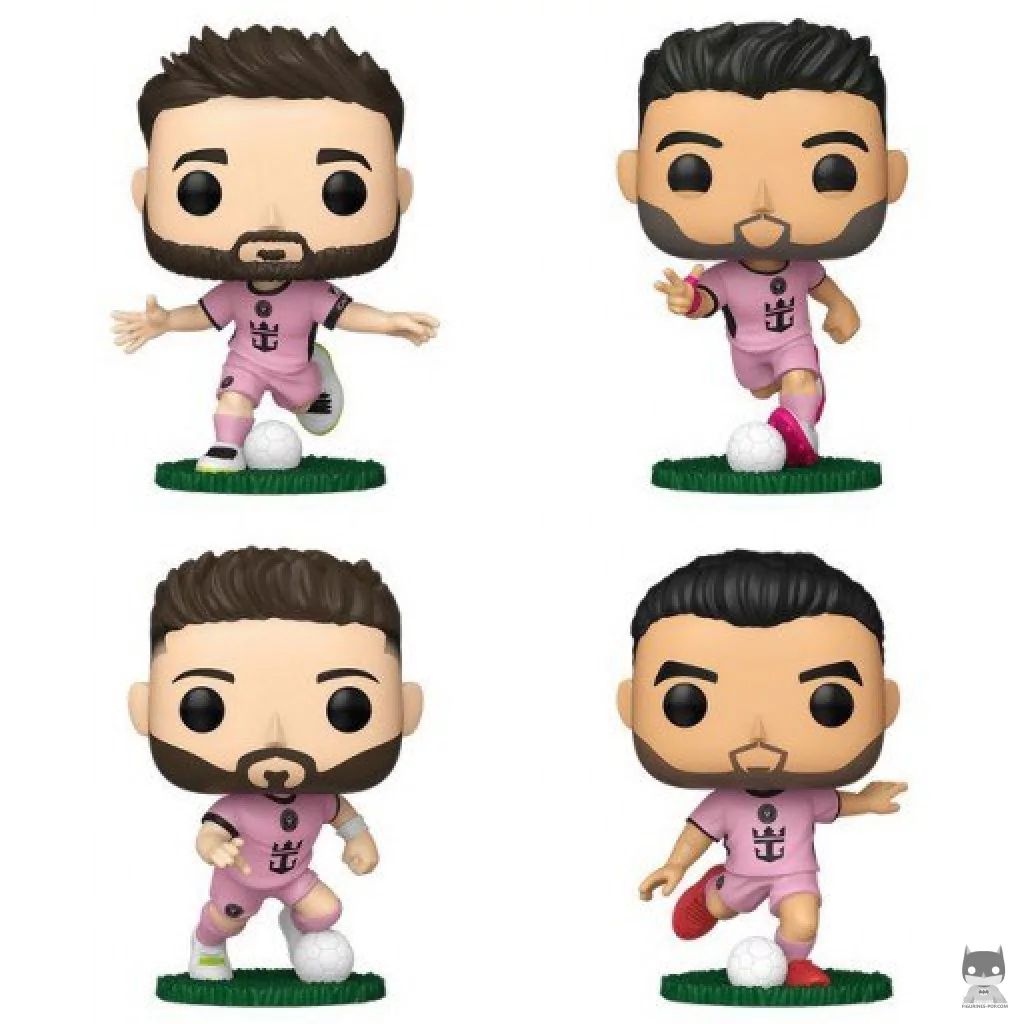 Figura Funko Pop! Lionel Messi, Luis Suárez, Jordi Alba & Sergio Busquets (Major League Soccer) (Major League Soccer (liga norteamericana de fútbol))