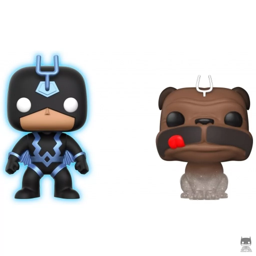 Figura Funko Pop! Rayo Negro & Lockjaw (Marvel Comics)