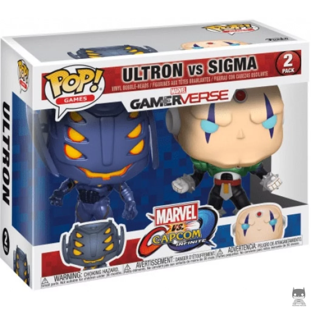 Figura Funko Pop! Ultron vs Sigma en su caja