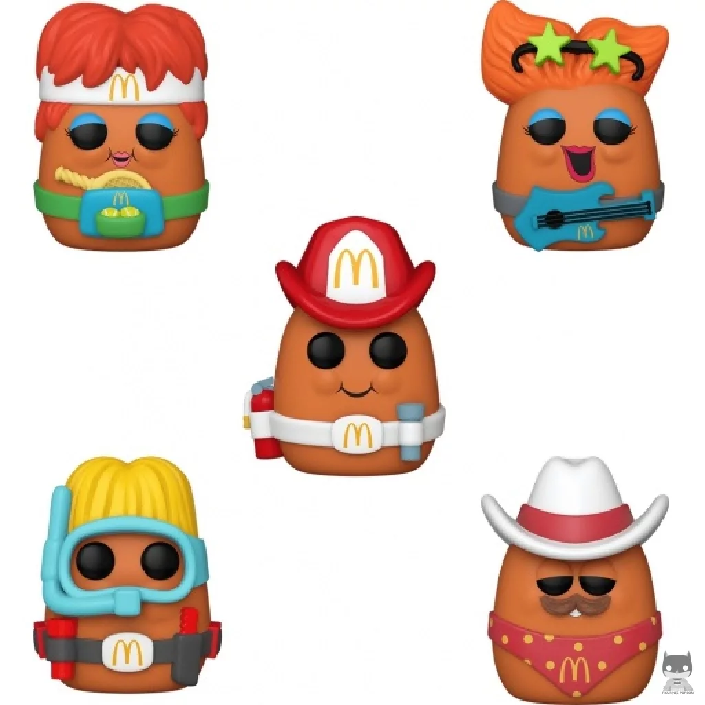 Figura Funko Pop! McNugget buceador, McNugget tenista, McNugget bombero, McNugget rockero & McNugget vaquero (McDonald's)