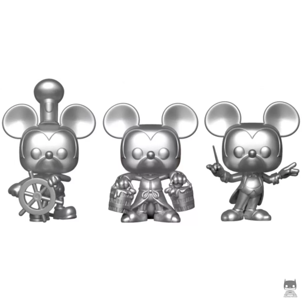 Figura Funko Pop! Mickey Mouse (Plateado) (Mickey Mouse 90 años)