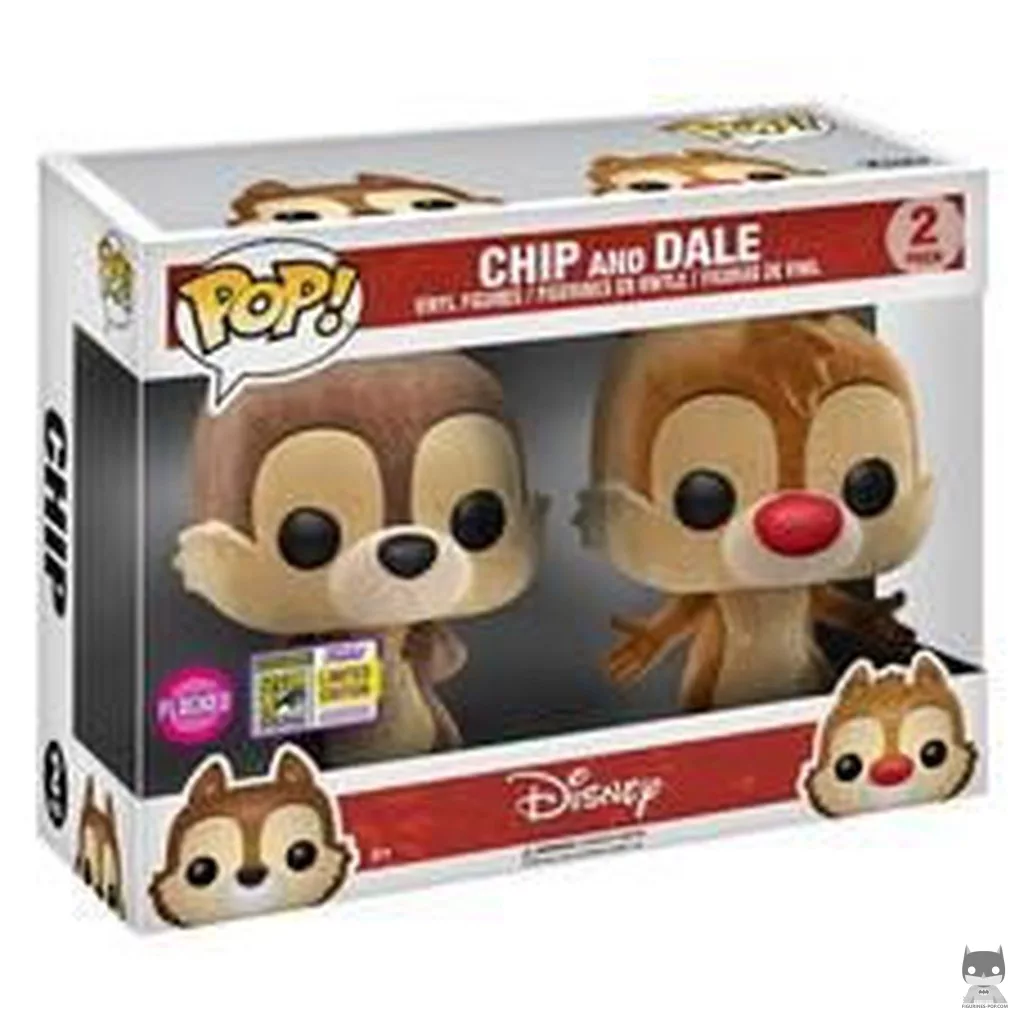 Figura Funko Pop! Chip y Chop (Flocado) en su caja