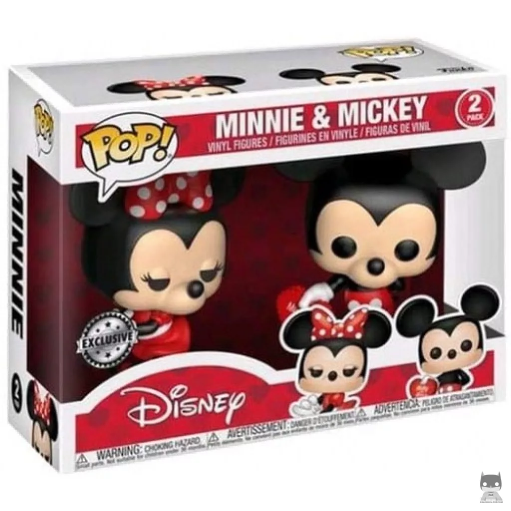 Figura Funko Pop! Mickey & Minnie San Valentín en su caja